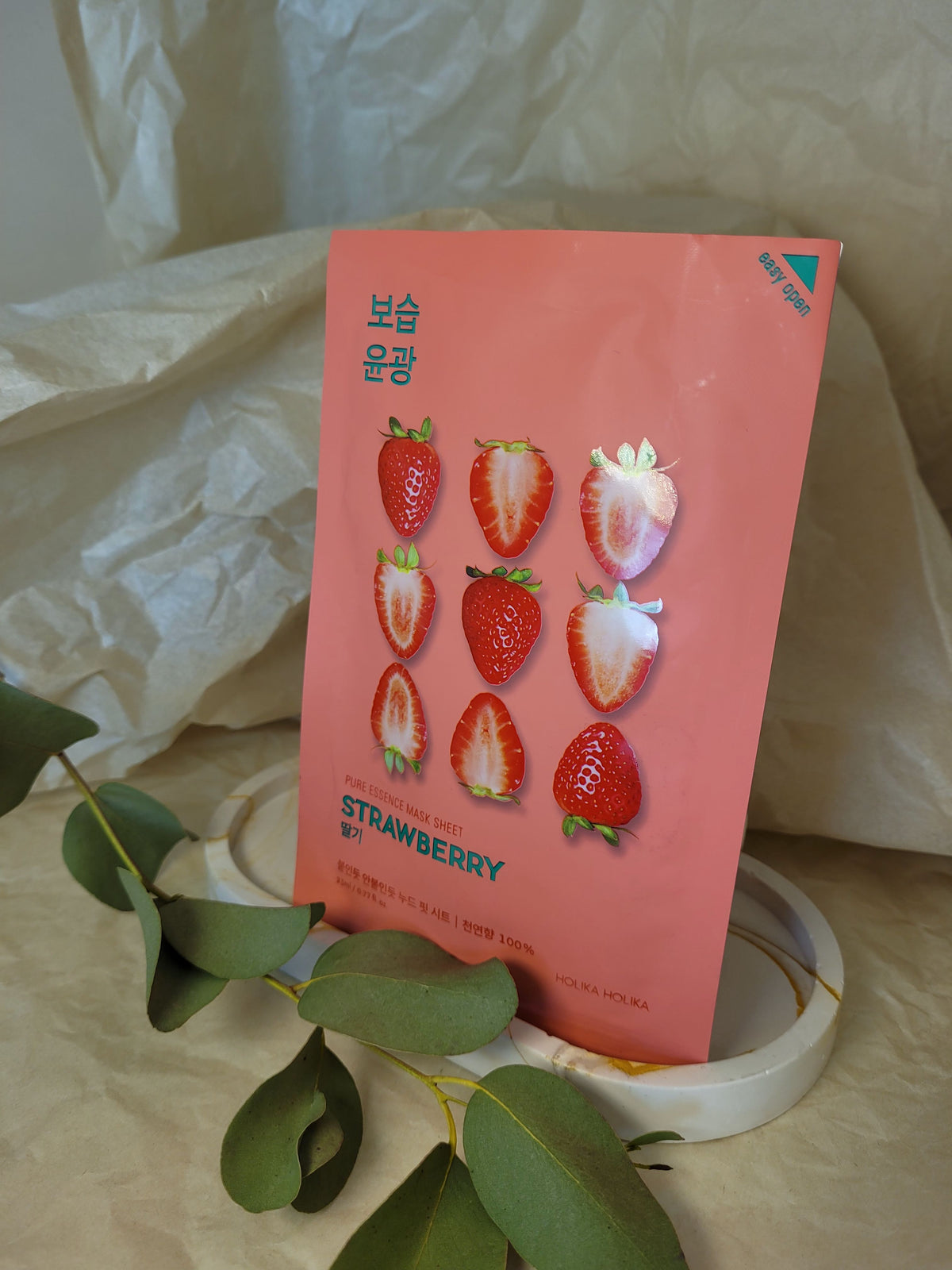 HOLIKA HOLIKA Pure Essence Mask Sheet – Strawberry